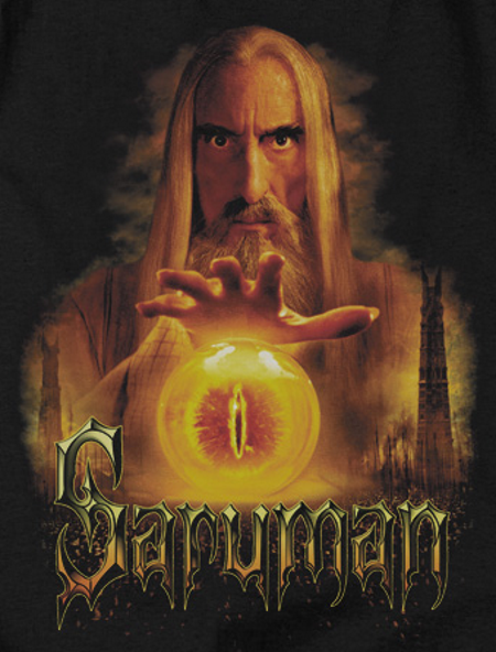 Saruman LOTR T-Shirt - Click Image to Close