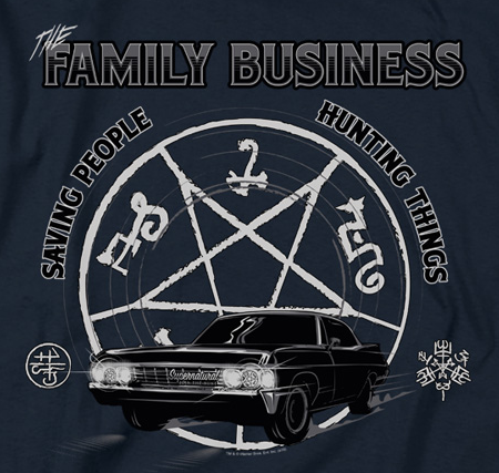 Saving People Hunting Things Supernatural T-Shirt - Click Image to Close