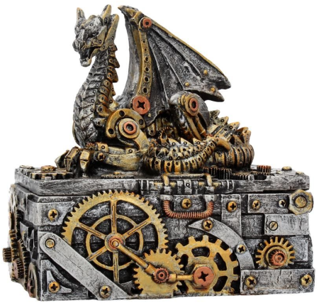 Secrets of the Machine Steampunk Dragon Box - Click Image to Close