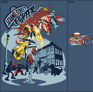 Sesame Street fighter Shirt