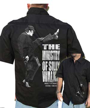 Monty Python Ministry of Silly Walks WorkShirt - Click Image to Close