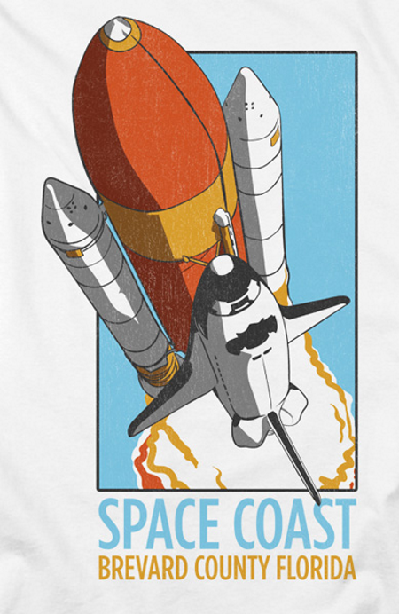 NASA Space Coast T-Shirt - Click Image to Close