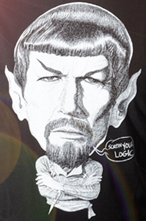 Evil Spock T-Shirt - Click Image to Close