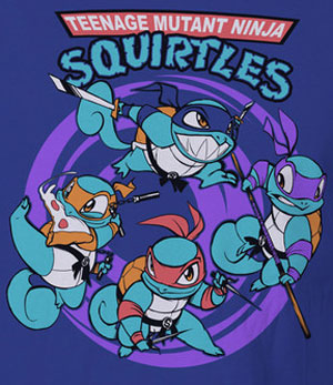 Teen Age Mutant Ninja Squirtles T-Shirt - Click Image to Close