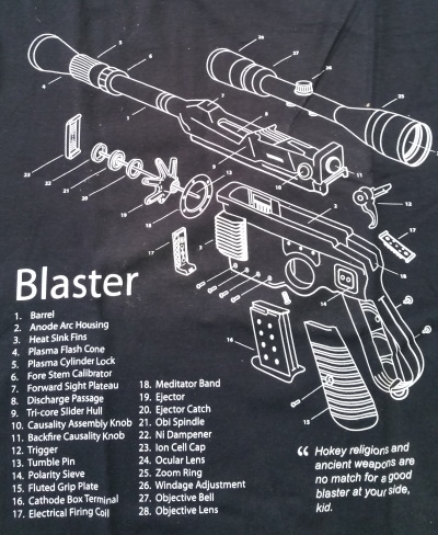 Solo Blaster T-Shirt - Click Image to Close