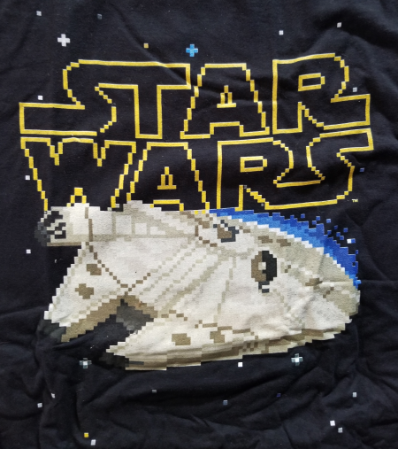 8 Bit Millenium Falcon T-Shirt - Click Image to Close