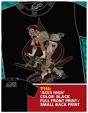 Aces High Pinup Shirt - Click Image to Close