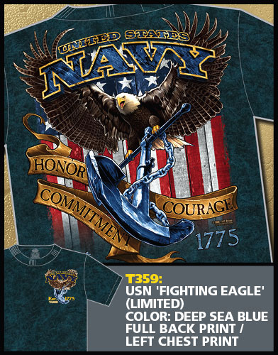 Navy Fighting Eagle Shirt