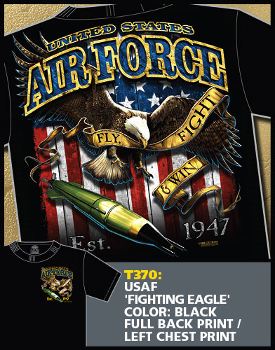 Air Force Fighting Eagle Shirt - Click Image to Close