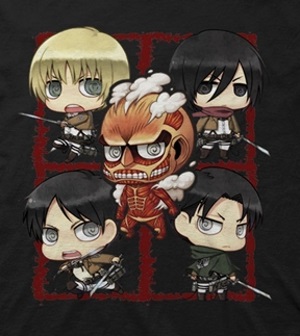 Attack on Titan Chibi Characters T-Shirt