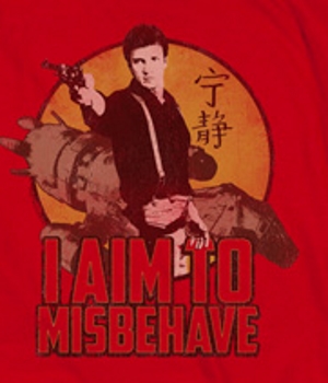 I Aim to Misbehave Captain Mal T-Shirt