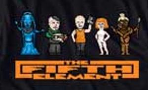 8Bit Cast Fifth Element T-Shirt