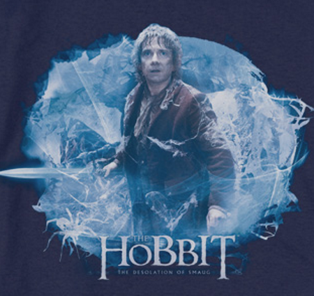 Tangled Web Bilbo Hobbit T-Shirt - Click Image to Close