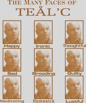 Many Faces of Teal'C - Click Image to Close