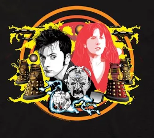 (image for) 10th Doctor, Donna & Davros Collage T-Shirt