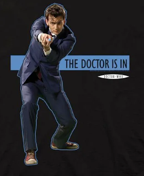 (image for) 10th Doctor is In T-Shirt