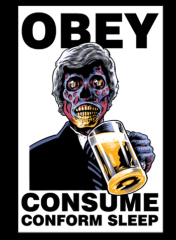 Obey, Consume, Conform, Sleep They Live T-Shirt