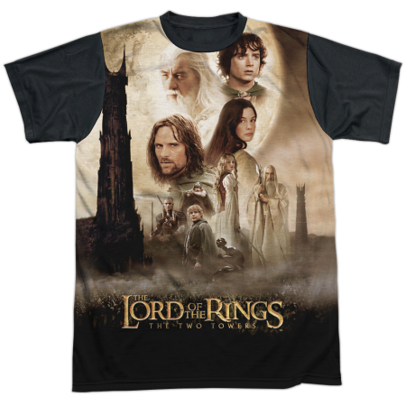 Towers Poster Sublimated LOTR T-Shirt