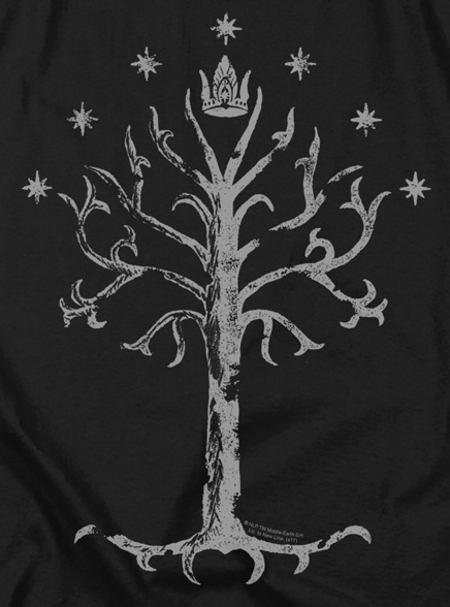 Tree of Gondor LOTR T-Shirt - Click Image to Close