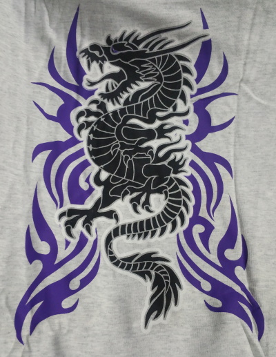 Tribal Dragon Stripe Shirt - Click Image to Close