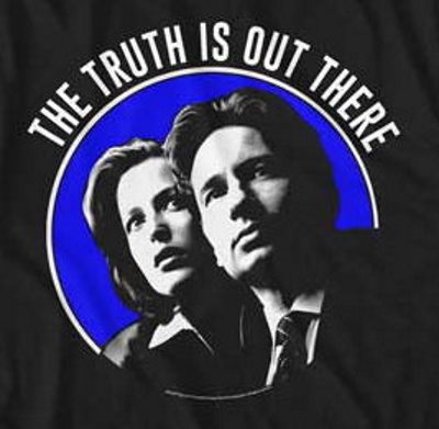 The Truth is Out There Circle X-Files T-Shirt - Click Image to Close