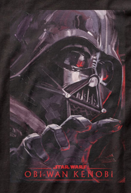 Vader Painting Obi-Wan Kenobi T-Shirt - Click Image to Close