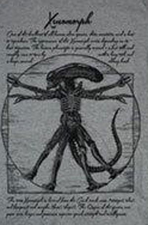 Vitruvian Xenomorph T-Shirt