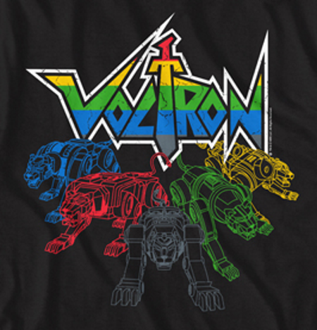 Voltron Cats & Logo T-Shirt