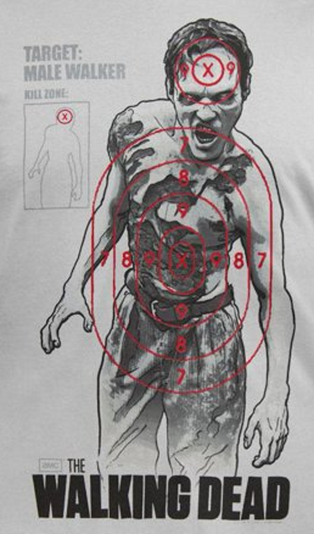 Walking Dead Male Target T-Shirt