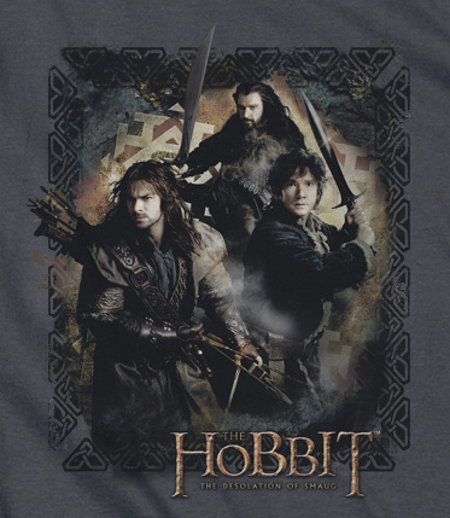 Weapons Drawn Hobbit T-Shirt - Click Image to Close