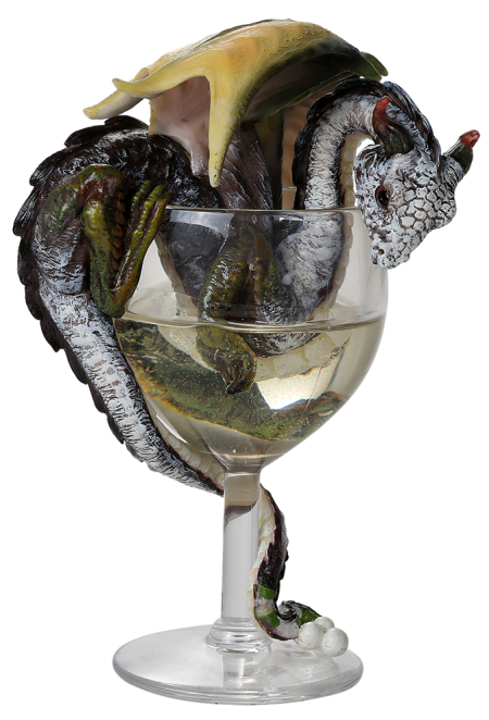 White Wine Dragon Figurine