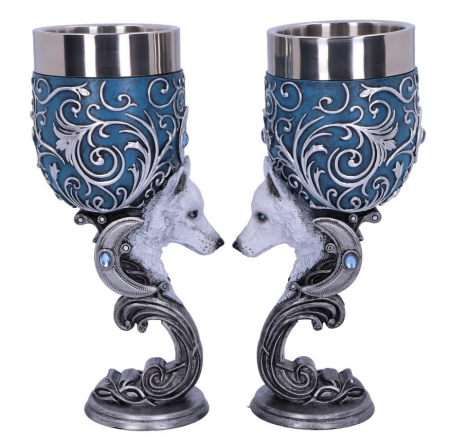 Wild at Heart Goblets (Pair of Loving Cups) - Click Image to Close