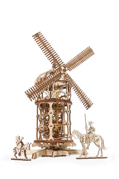 Windmill with Don Quixote & Sancho Panza - Click Image to Close