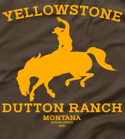 Yellowstone Bucking Bronco T-Shirt - Click Image to Close