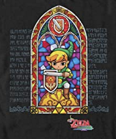 Zelda Stained Glass T-Shirt - Click Image to Close