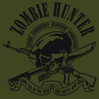 Zombie Hunter Zero Shirt - Click Image to Close