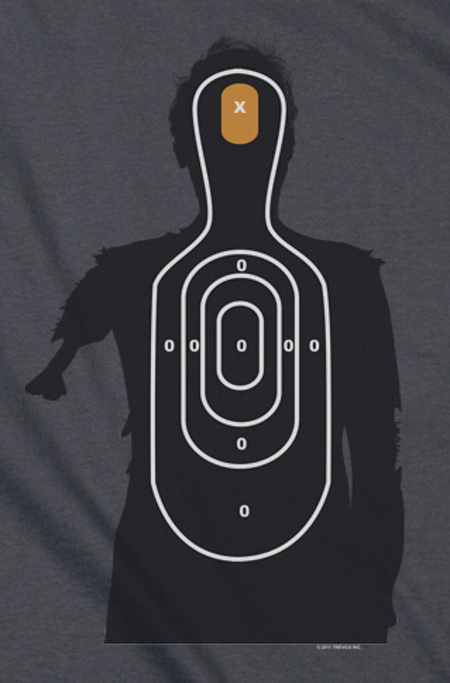 Zombie Target T-Shirt - Click Image to Close