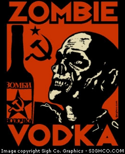 Zombie Vodka T-Shirt - Click Image to Close