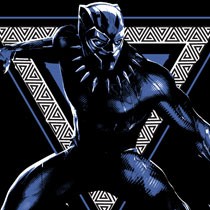 Black Panther Triangle T-Shirt