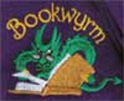 Embroidered Bookwyrm Polo - Click Image to Close