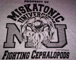 Miskatonic University Fighting Cephalopods T-Shirt 100% co - Click Image to Close