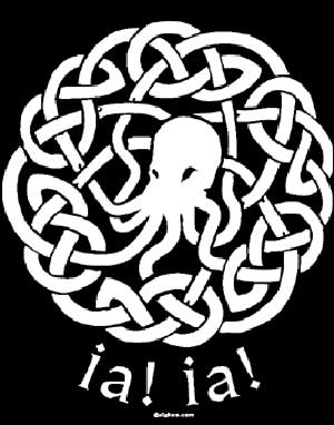 Cthulhu Knot (Ia Ia) T-Shirt - Click Image to Close