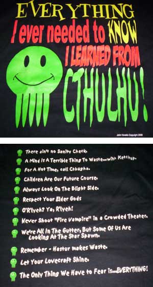 Everything Cthulhu Shirt - Click Image to Close