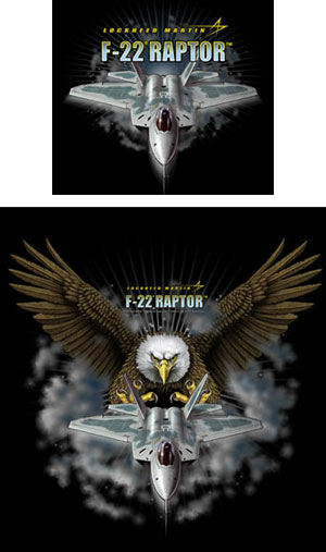 F22-Raptor Attack Shirt - Click Image to Close