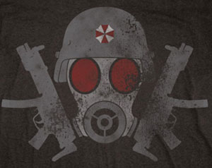 Resident Evil Gas Mask Shirt - Click Image to Close