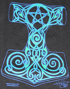 Thor's Hammer Shirt - Click Image to Close