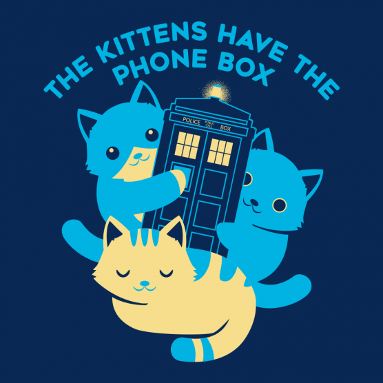 The Kittens Have the Phone Box T-Shirt - Click Image to Close