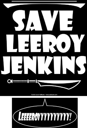 Save LeeRoy Jenkins Shirt - Click Image to Close