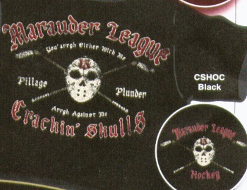 Marauders Hockey Pirate Shirt - Click Image to Close