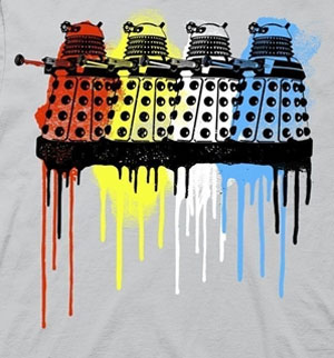 Rainbow Dalek T-Shirt - Click Image to Close